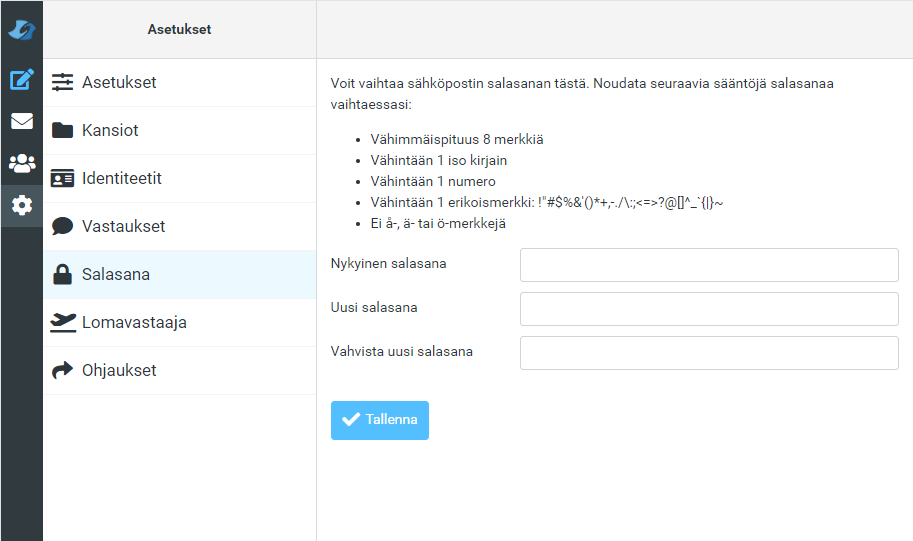 Kuvakaappaus webmailista